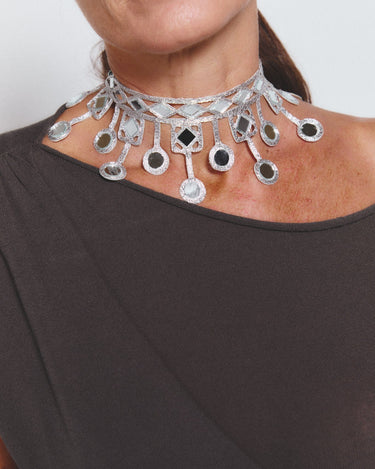 Choker Lluvia plata - SACH ATELIER