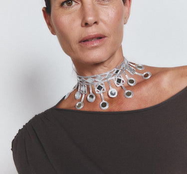 Choker Lluvia plata - SACH ATELIER