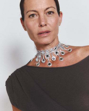 Choker Lluvia plata - SACH ATELIER