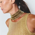 Choker Pleyone oliva - SACH ATELIER