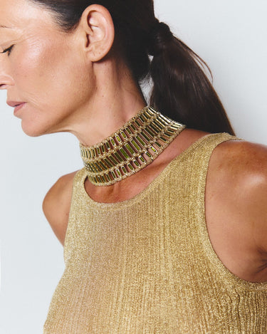 Choker Pleyone oliva - SACH ATELIER
