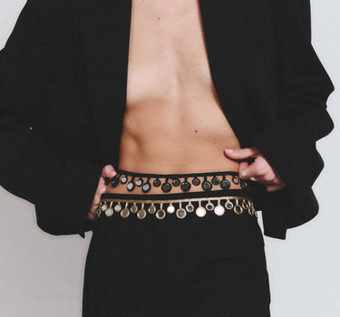 Cinturón Zafiro Caviar - SACH ATELIER